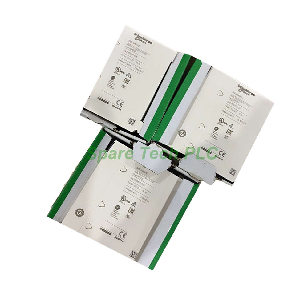 Figure 2: Technical layout and connection details for the Schneider Electric BMXNOE0100H Ethernet TCP/IP network module.