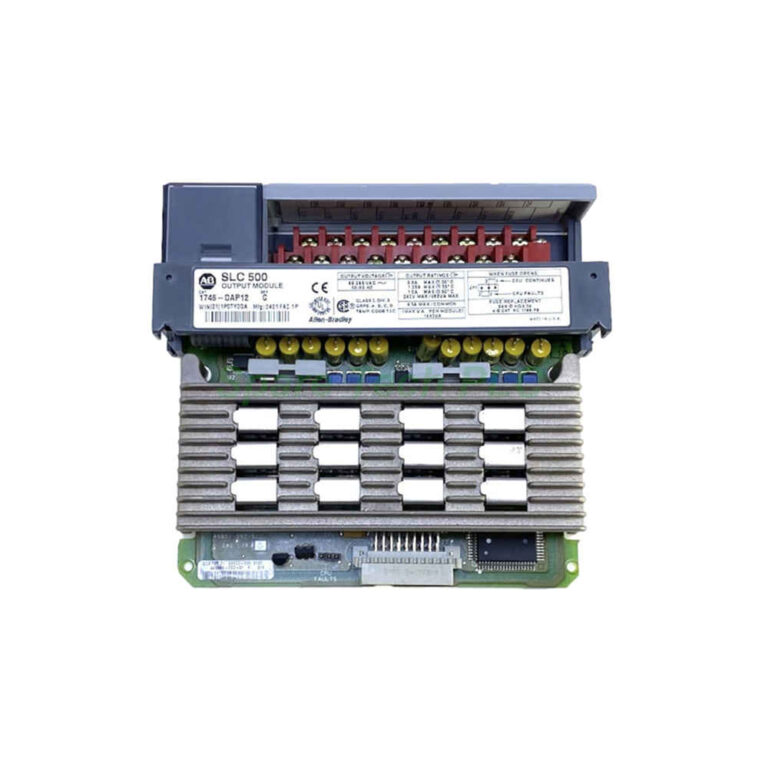 Allen-Bradley 1746-OAP12 SLC500 AC Output Module - Industrial Product Image