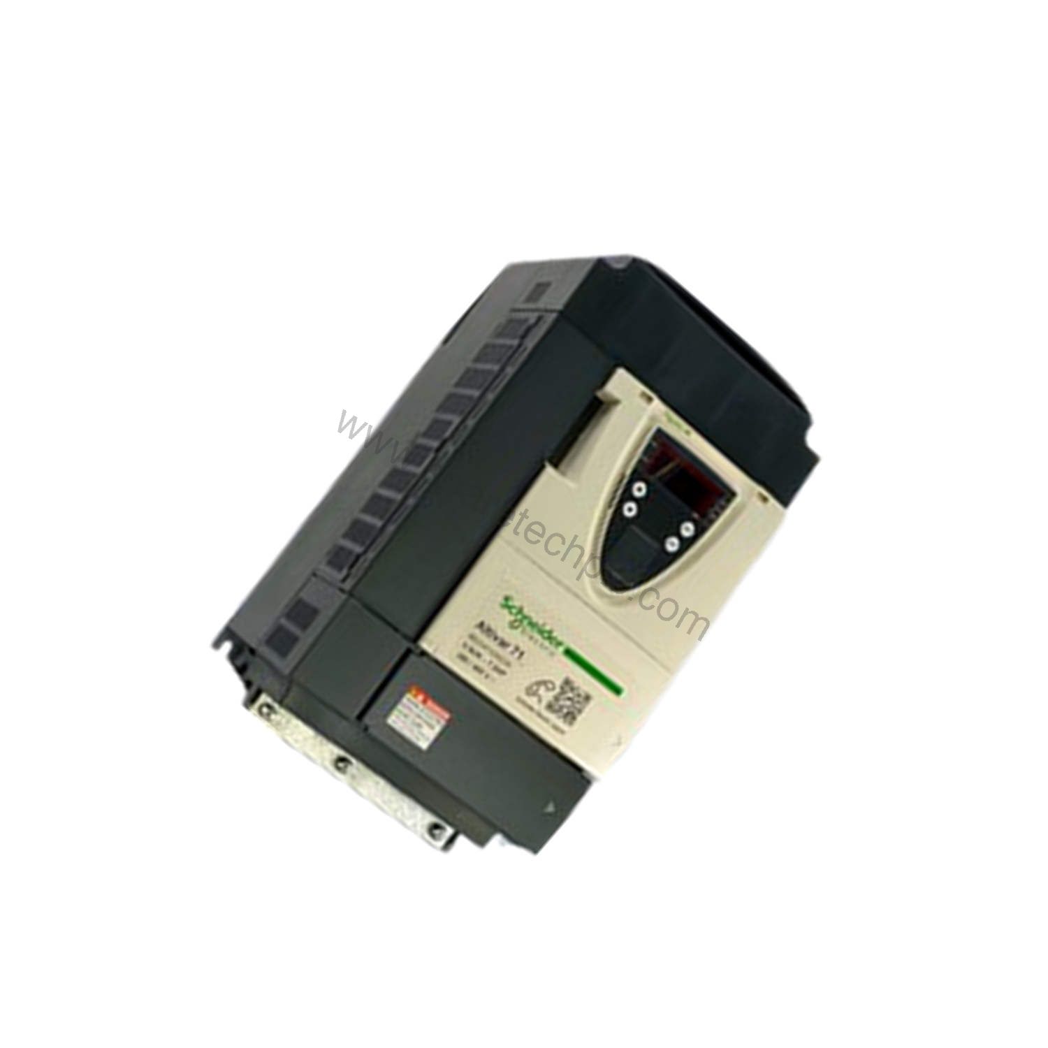 Figure 2: Technical layout and connection details for the Schneider Electric ATV71HU55N4 Variable speed drive.
