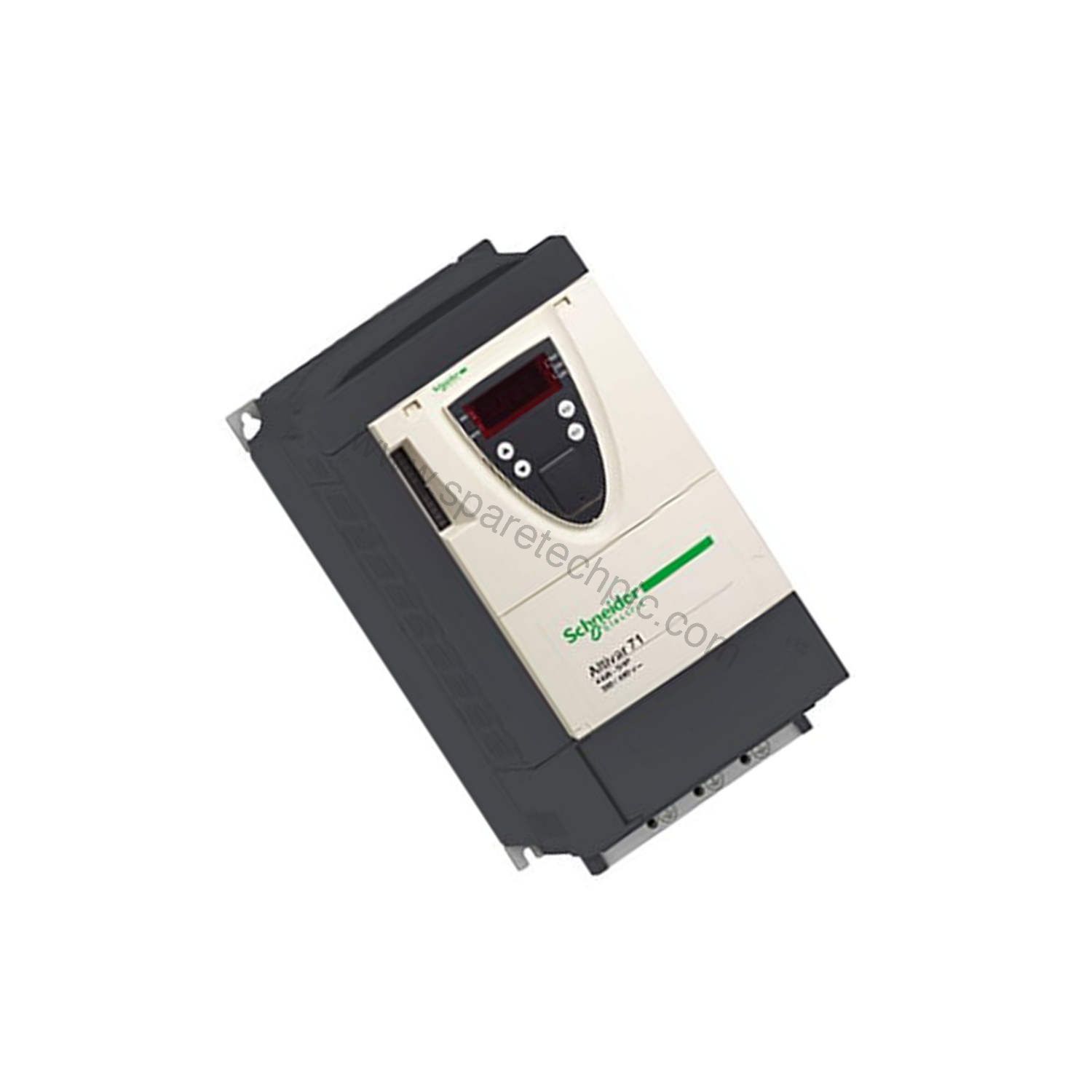 Figure 2: Technical layout and connection details for the Schneider Electric ATV71HU75N4 Variable speed drive.