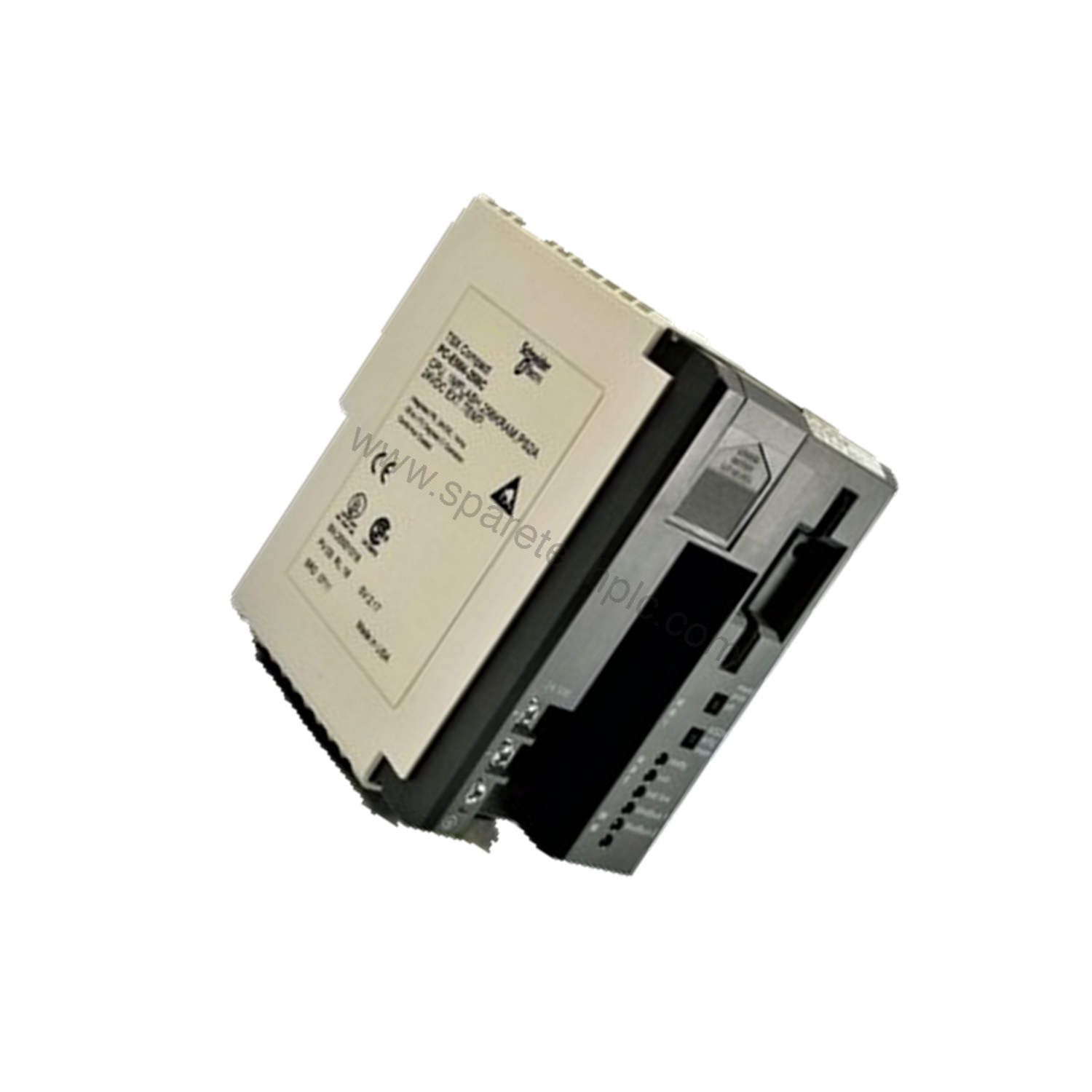 Figure 2: Technical layout and connection details for the Schneider Electric PC-E984-685 Programmable Controller.