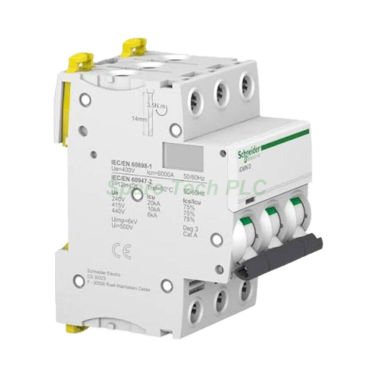 Schneider Acti9 iC60N 3P C32 Circuit Breaker - Product Image